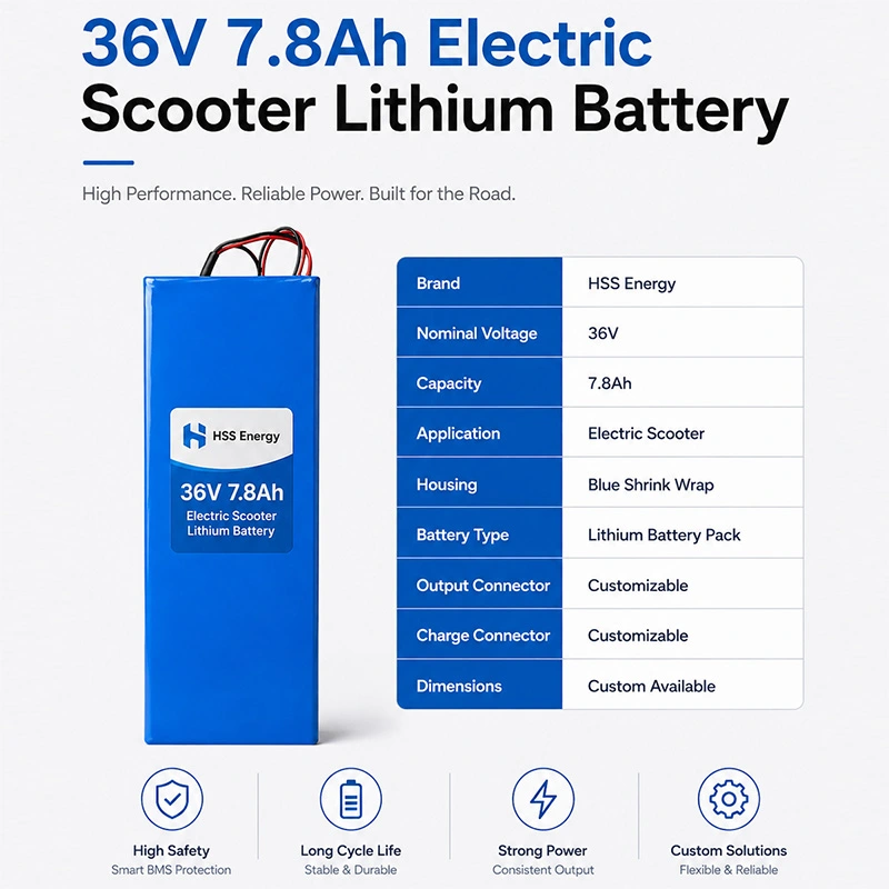 36V 7.8Ah Electric Scooter Lithium Battery