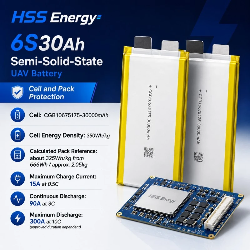 6S 30000mAh UAV Battery
