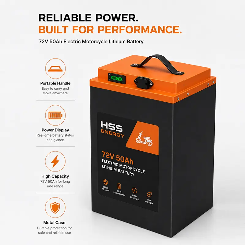 72V 50Ah Electric Motorcycle Lithium Battery